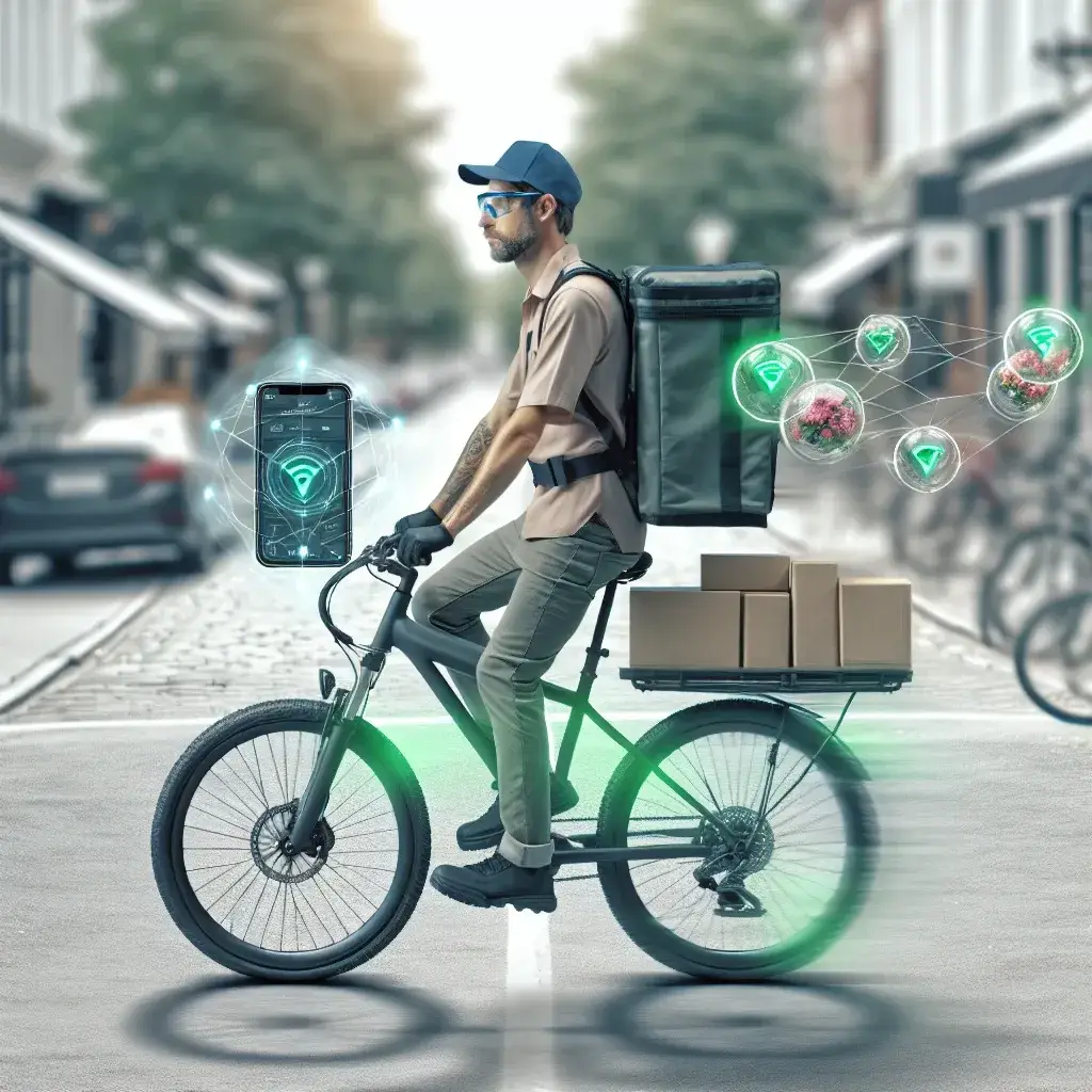 "Electric bicycles for delivery featured in Correos' pilot program, showcasing eco-friendly logistics and innovation in sustainable parcel delivery solutions."