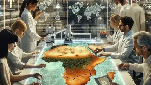 "Investigadores en Valencia utilizando inteligencia artificial para analizar datos y predecir patrones de sequía en la agricultura"