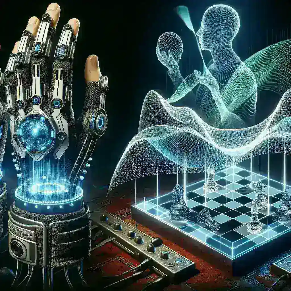 "Controladores hápticos de Meta con tecnología de respuesta precisa, mejorando la experiencia de inmersión en juegos y aplicaciones de realidad virtual."